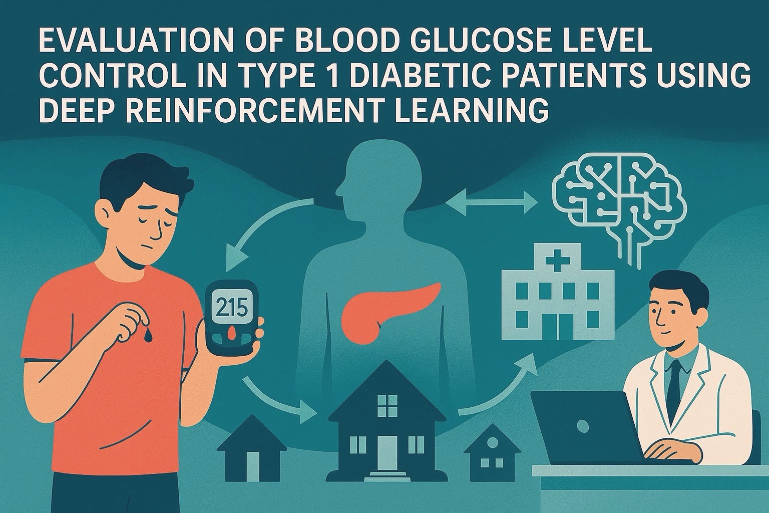 Evaluation of Blood
                                Glucose Level Control in Type 1 Diabetic Patients Using Deep Reinforcement Learning